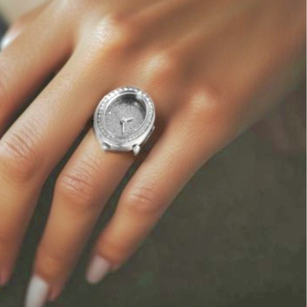 NEW Invicta Mini Women's Ring Watch - 24mm, Silver (49594) #0683 - Picture 2 of 7